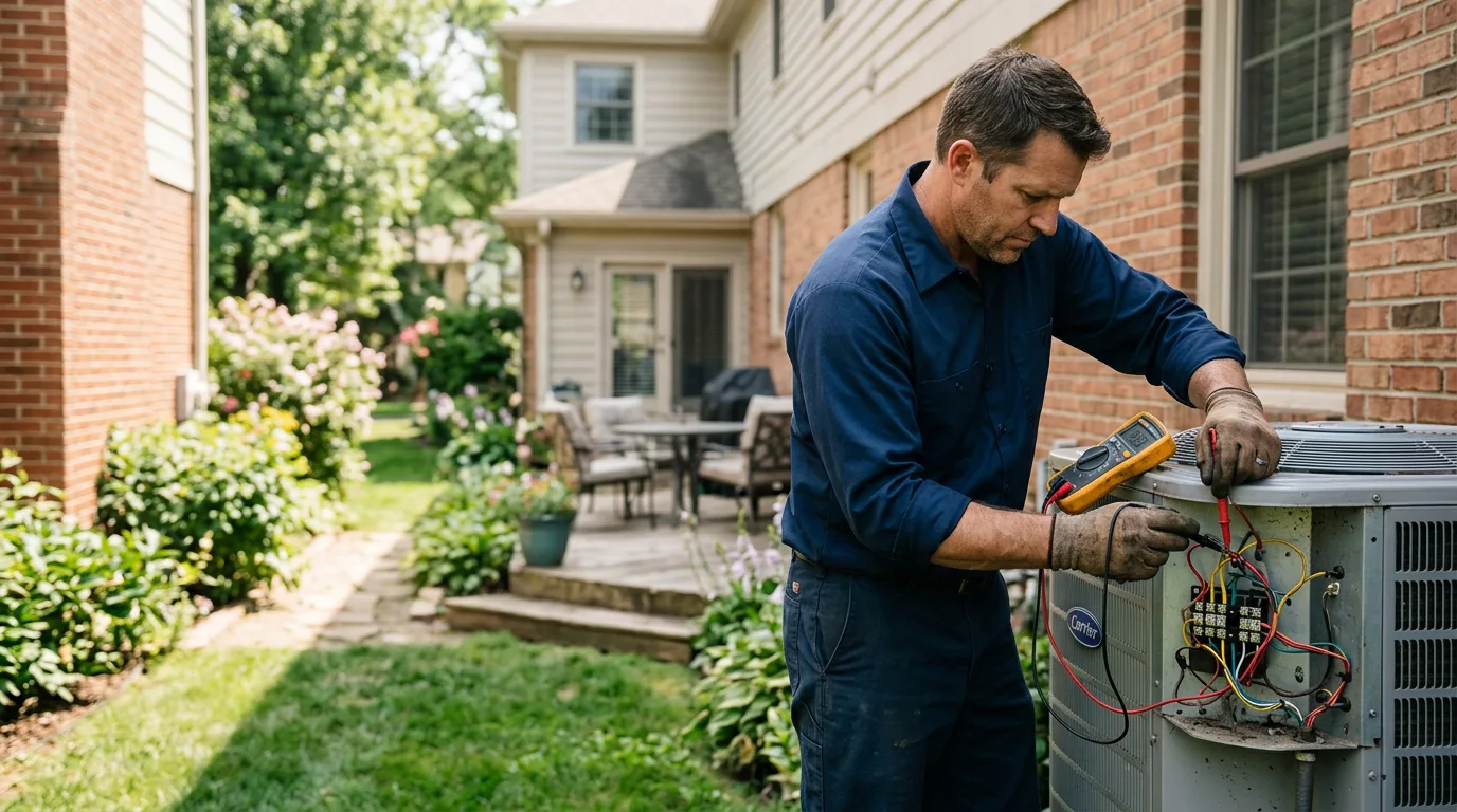 HVAC technician working near Alpine, CA